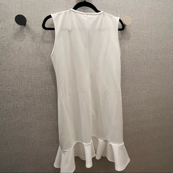 BOOHOO White Frill Hem Blazer Dress - Picture 7 of 8